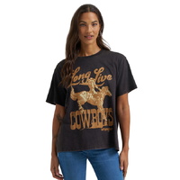 Wrangler Women's Nostalgia Retro Black Tee