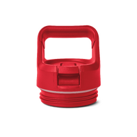Yeti Rambler Bottle Straw Cap Rescue Red