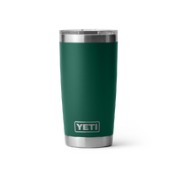 Yeti Rambler 20oz Tumbler Black Forest Green