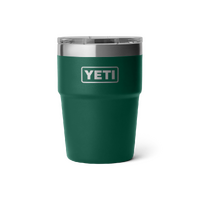 Yeti Rambler 16oz Stackable Cup Black Forest Green