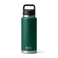 Yeti Rambler 36oz Bottle with Chug Cap Black Forest Green