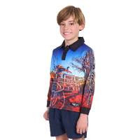 Bullzye Boys Road Train Long Sleeve Tee