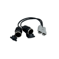 Wildtrak 12V Anderson Connector to Twin 12V Socket 30cm