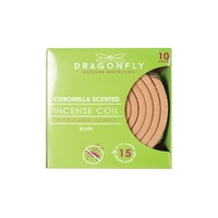 10pk Citronella Scented Incense Coils 10cm