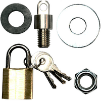 Grizzly Ammo Box Locking Kit with Brass Padlock