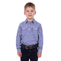 Hard Slog Kids Denny 1/2 Placket Long Sleeve Shirt