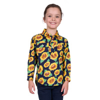Kids Ally 1/2 Placket Long Sleeve Shirt