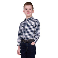 Hard Slog Kids Dell 1/2 Placket Long Sleeve Shirt