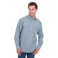 Hard Slog Men’s River 1/2 Placket Long Sleeve Shirt