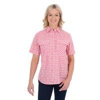 Hard Slog Women's Raquel 1/2 Placket Short Sleeve Shirt