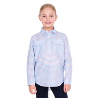 Hard Slog Kids Lillia 1/2 Placket Long Sleeve Shirt