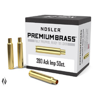 NOSLER PREMIUM BRASS 280 ACKLEY IMP 50PK