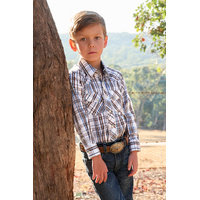 Pure Western Boys’ Evan Long Sleeve Shirt