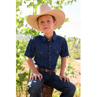 Pure Western Boys Drew Short Sleeve Shirt