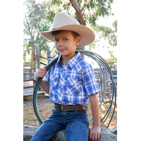 Pure Western Boys’ Mark Short Sleeve Shirt