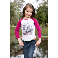 Pure Western Girls Ela Long Sleeve Raglan