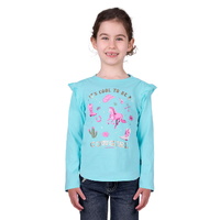 Pure Western Girl's Kirsty Long Sleeve Tee