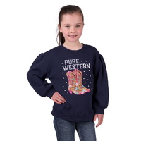 Pure Western Girl's Sienna Crew Jumper