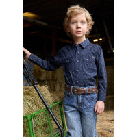 Pure Western Boys’ Marc Long Sleeve Shirt
