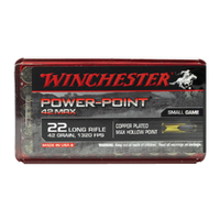 Winchester Power Point Max 22LR 42gr HP copper plated