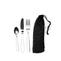 Rugged Extremes Cutlery – 3 Piece – Stainless Steel - Silver