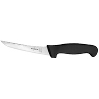 Sicut 6" Curved Boning Knife Black Handle