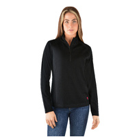 Thomas Cook Women 1/4 Zip Long Sleeve Skivvy Black