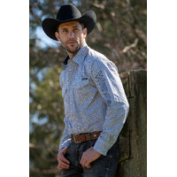 Wrangler Men’s Clinton Logo Long Sleeve Shirt