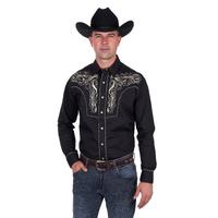Mens Carlos Embroidered Long Sleeve Shirt
