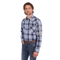Wrangler Men's Mario Logo Long Sleeve Shirt