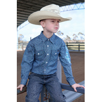 Wrangler Boys Kyle Logo Long Sleeve Shirt