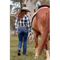 Wrangler Womens Laura High Rise Bootcut Jean