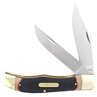 Old Timer Hunter 9.3in S.S. Traditional Folding Knife with 4in Clip Point Blade and Sawcut Handle