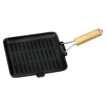 Picture of Campfire Square Frypan Griddle with Folding Handle 28cm