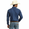 Picture of Wrangler Mens Western Classic Print Long Sleeve Navy