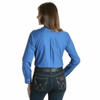 Picture of Wrangler Women George Strait For Her Blue Long Sleeve