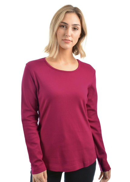 Picture of Thomas Cook Women's Curved Hem Long Sleeve Top
