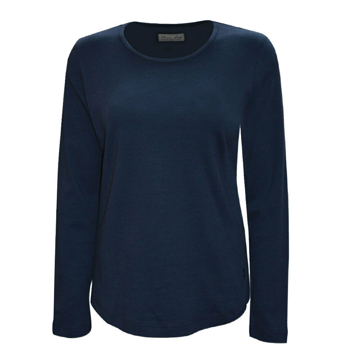 Picture of Thomas Cook Women's Curved Hem Long Sleeve Top Blue