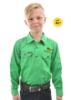 Picture of Hard Slog Kids Half Placket Light Cotton Shirt - Coolgardie Muster