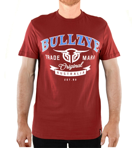 Picture of Bullzye Men's Divide Tee Red