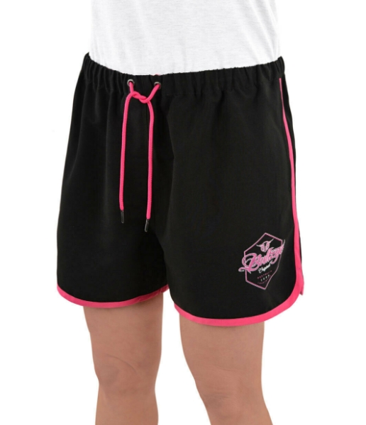 Picture of Bullzye Women's Classic Board Shorts Black/Pink