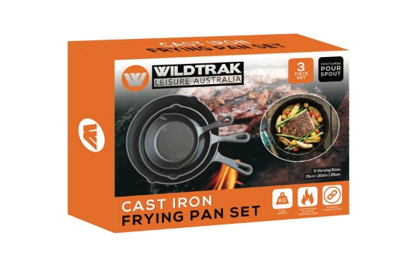 Picture of Wildtrak Cast Iron Frying Pan Set