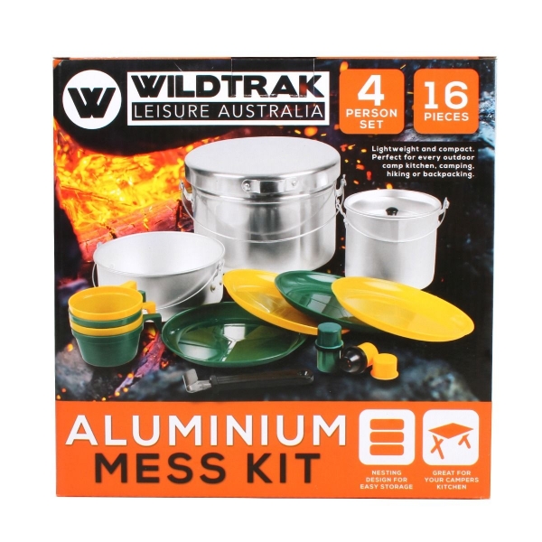 Picture of Wildtrak Aluminium Mess Kit 4 Person