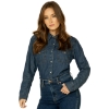 Picture of Wrangler Women's Long Sleeve Denim Western Shirt