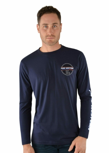 Picture of Pure Western Men's Ryde Long Sleeve Tee