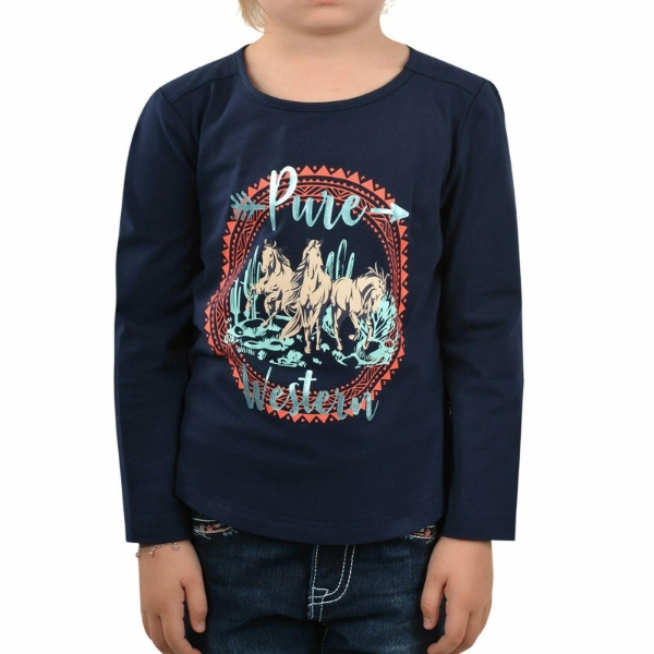 Picture of Pure Western Girl's Minnie Long Sleeve Tee