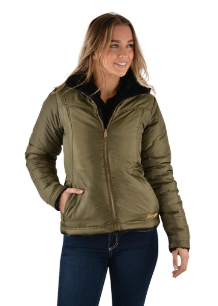 Picture of Wrangler Women's Carrie Reversible Jacket Olive/Black