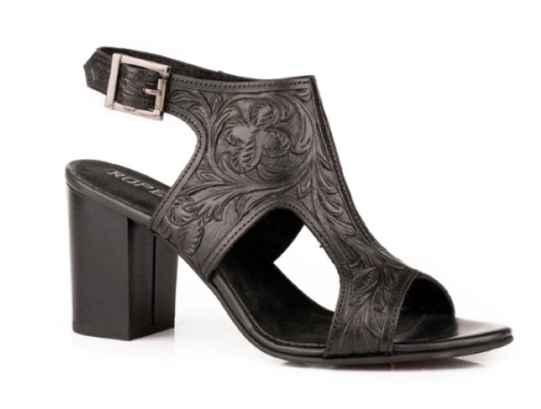 Picture of Roper Women's Mika II Black Tooled Leather