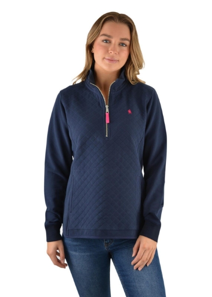 Picture of Thomas Cook Women's Quilted Quarter Zip Rugby