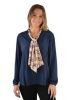 Picture of Thomas Cook Women's Scarf L/Sleeve Blouse